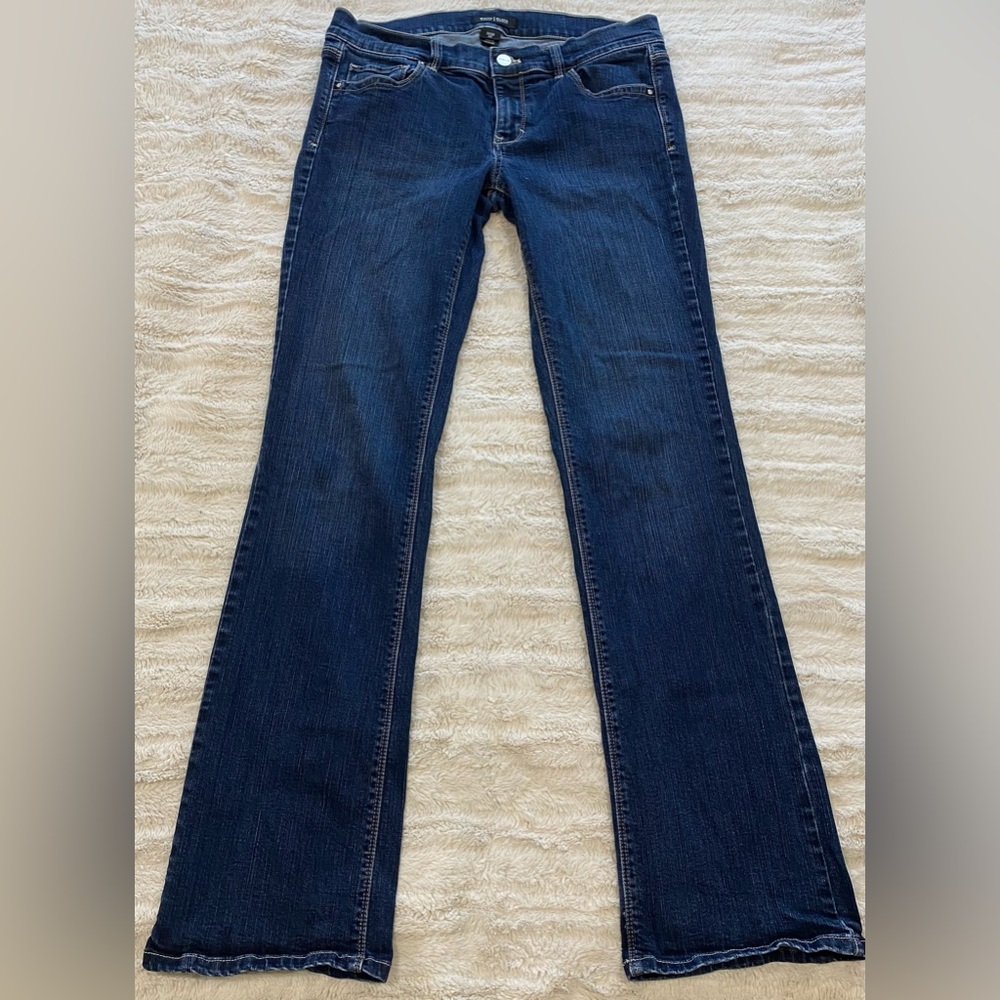 White House Black Market Boot Cut Blue Jeans